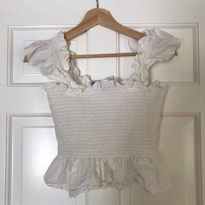 Hill House Home Paz Nap Top, White, Size Small